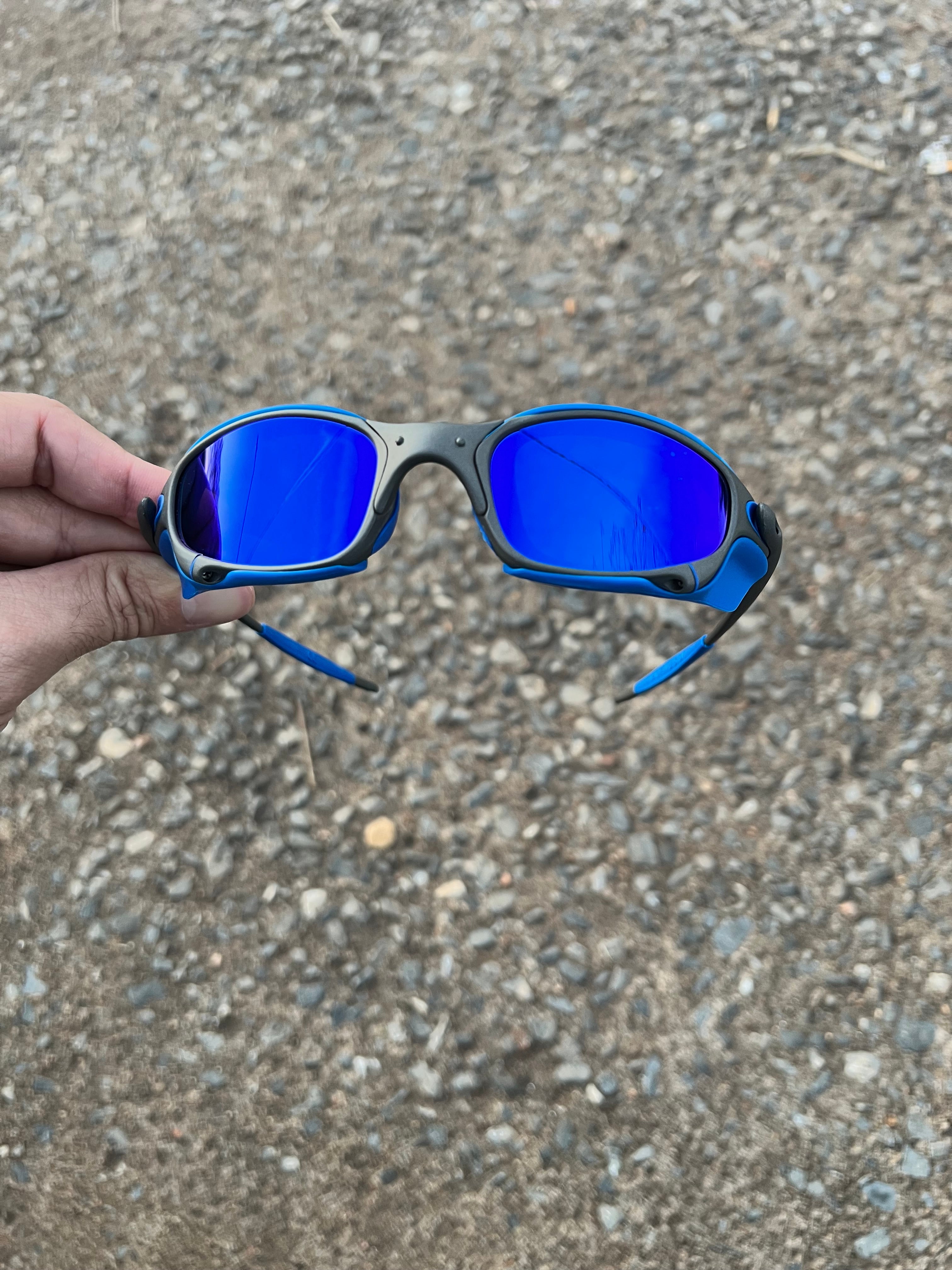 Juliet X-Metal Neon Blue Kit Azul + Side Azul (un)