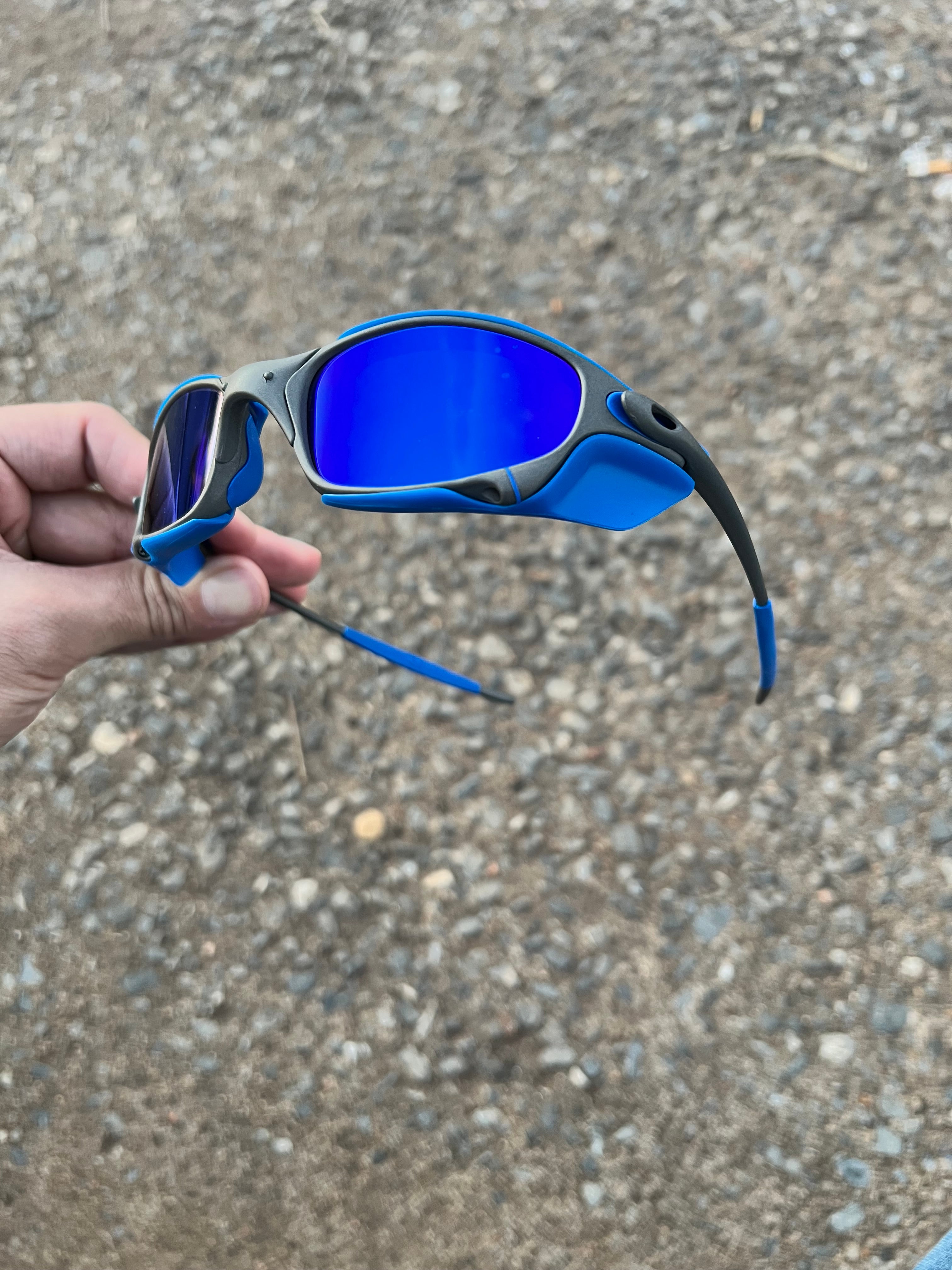 Juliet X-Metal Neon Blue Kit Azul + Side Azul (un)